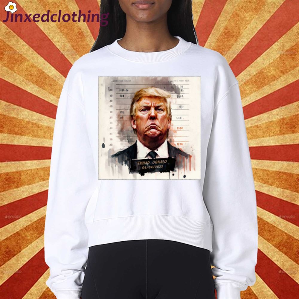 Trump Mugshot Painting - Trump Mugshot - T-shirt 